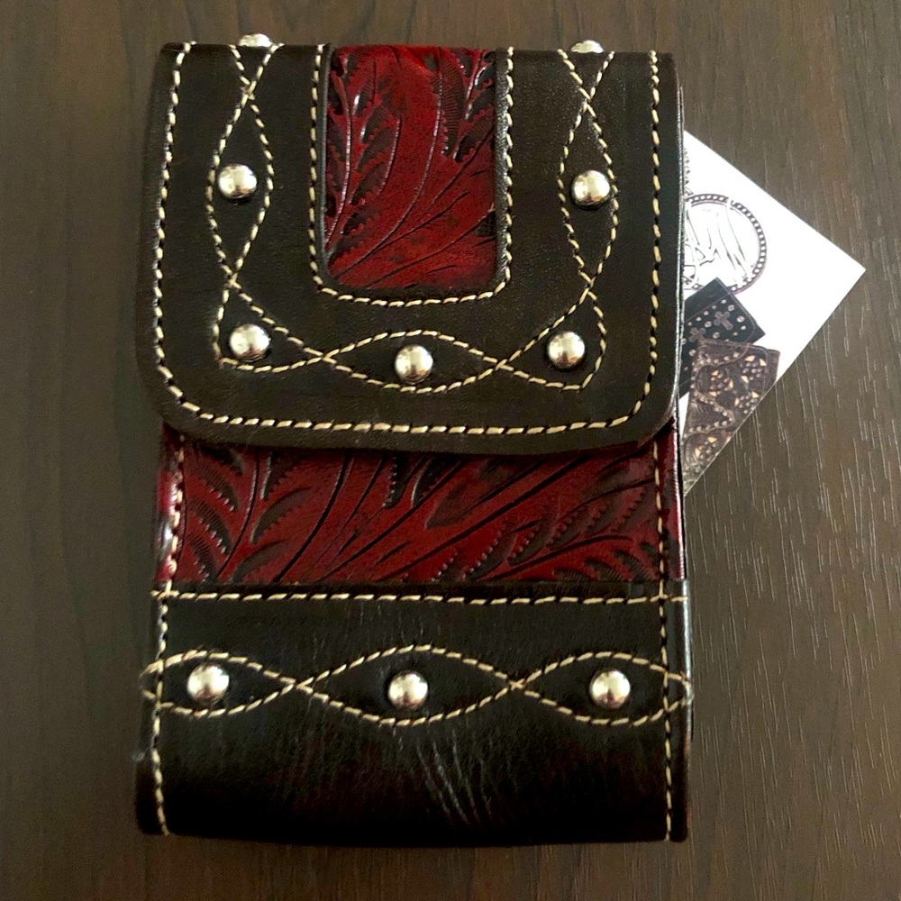 NWT American West 100% genuine leather belt pouch